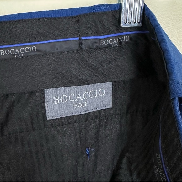 BOCACCIO GOLF Men’s Pleated Front Deep Royal Blue Golf Shorts, Size 36 - Picture 9 of 13